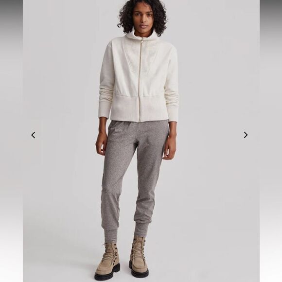 Varley Duke Jogger Plum Kitten Marl Brown Plush Technical Jersey Women’s SIZE XS - Picture 1 of 13